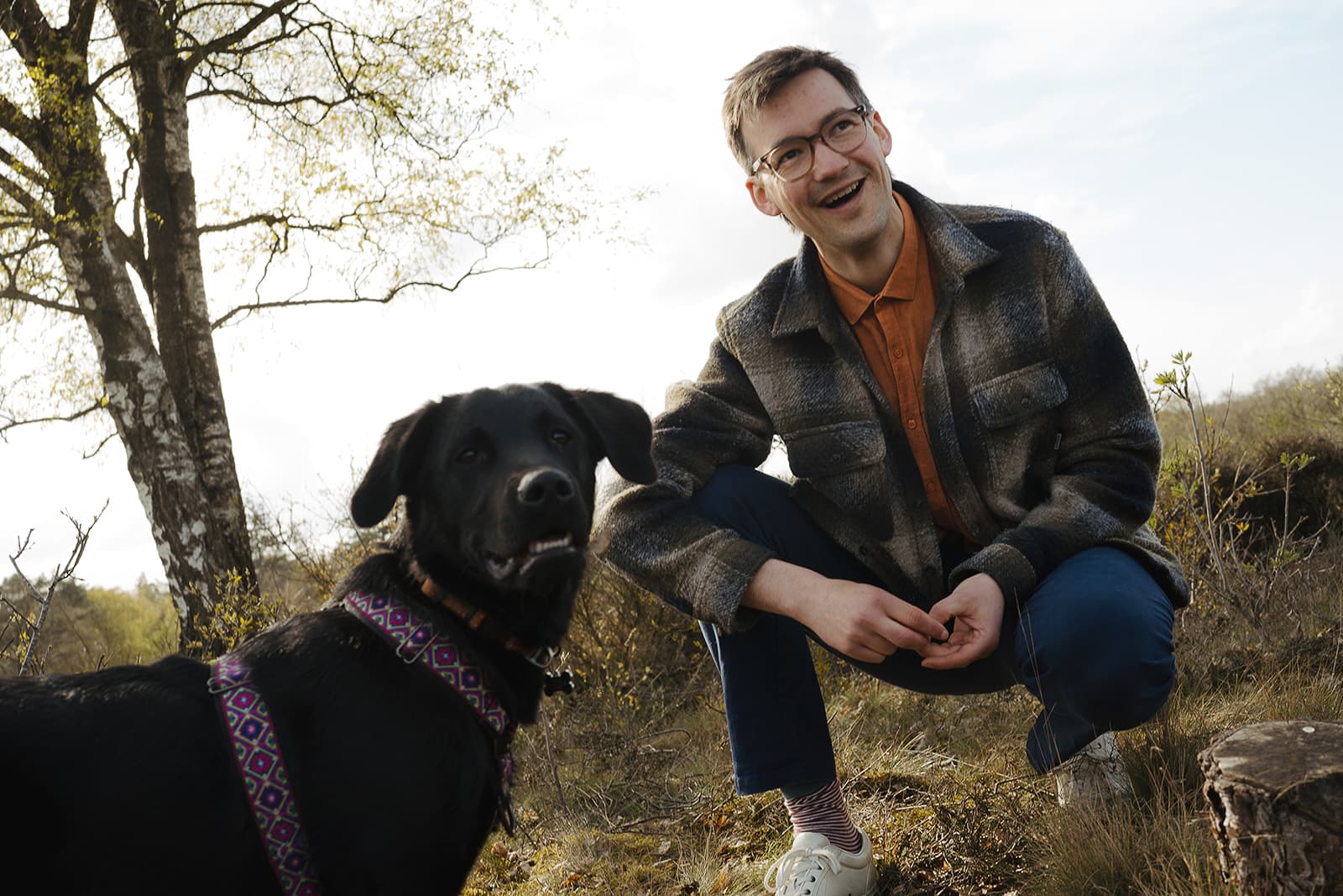 Stanley met zijn hond Mozzie
